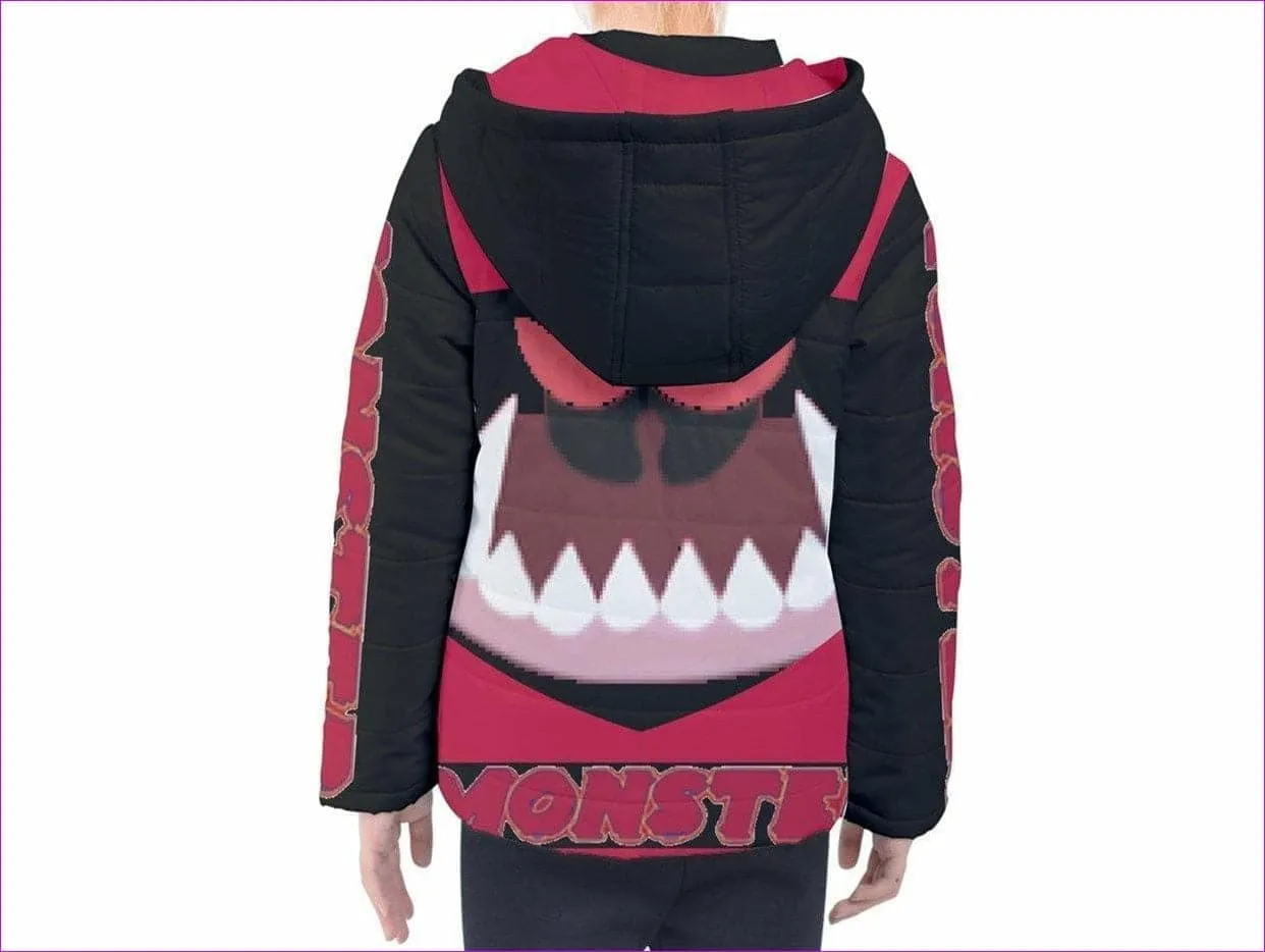 👹 Monster Kids Kids Hooded Puffer Jacket