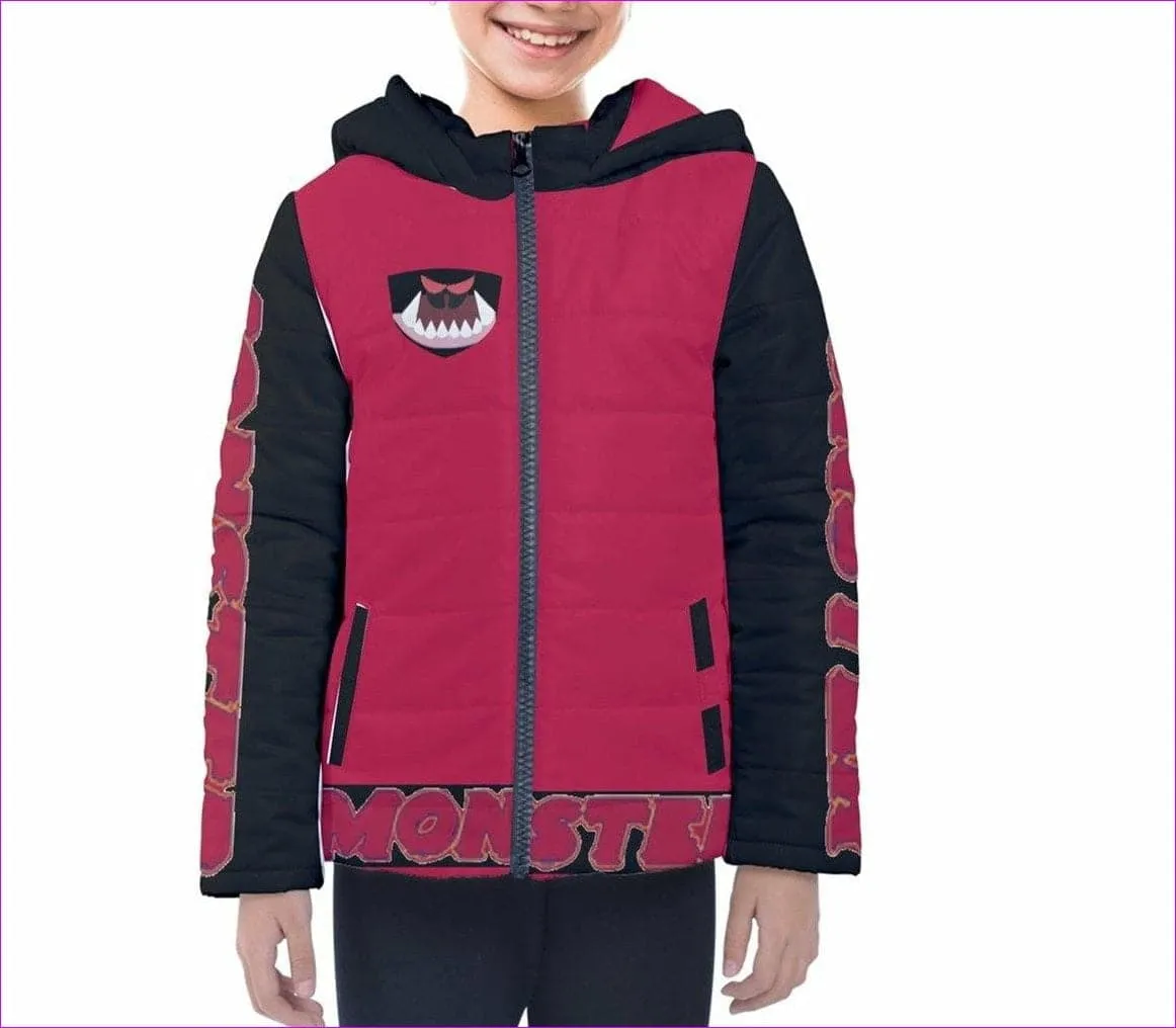 👹 Monster Kids Kids Hooded Puffer Jacket