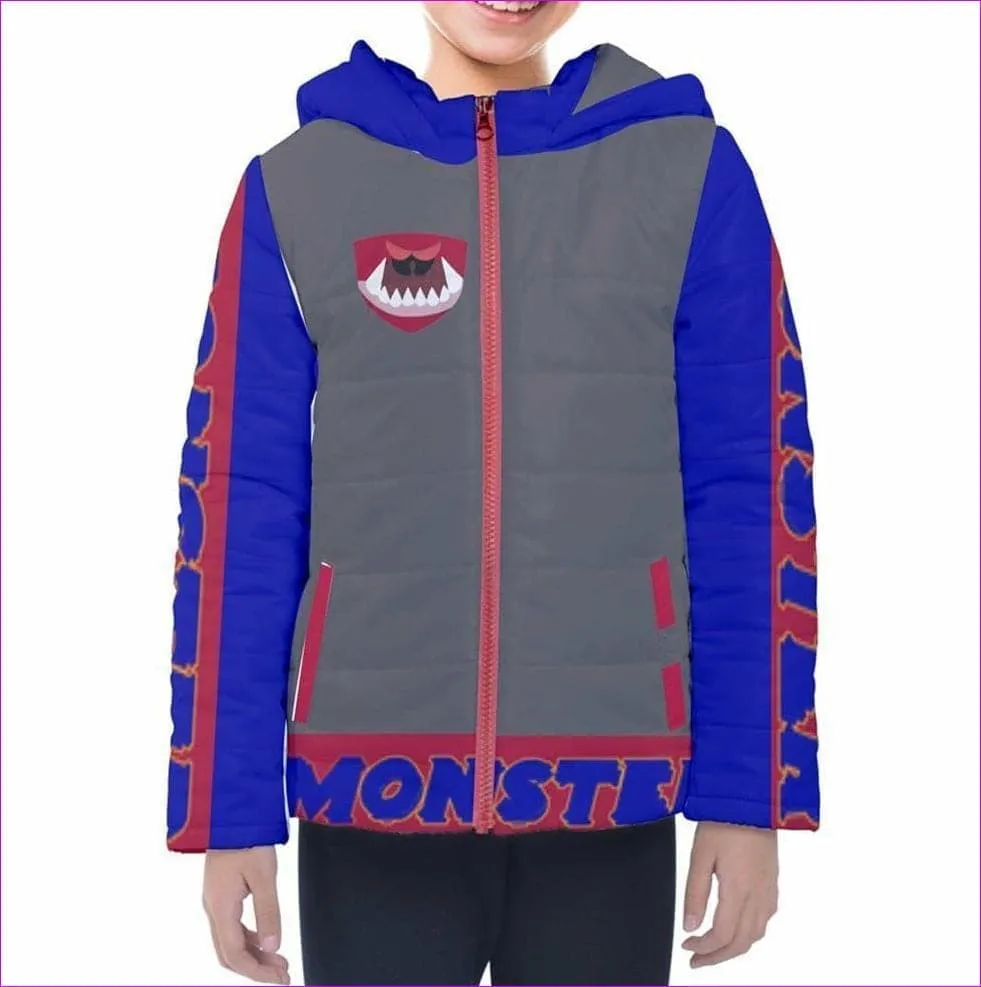 👹 Monster Kids Kids Hooded Puffer Jacket