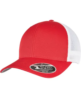 110 mesh 2-tone cap (110MT) | Red/White