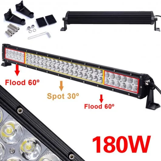 180W 32" LED Work Light Bar Flood Spot Combo Offroad 4WD SUV 2015 Driving Lamp