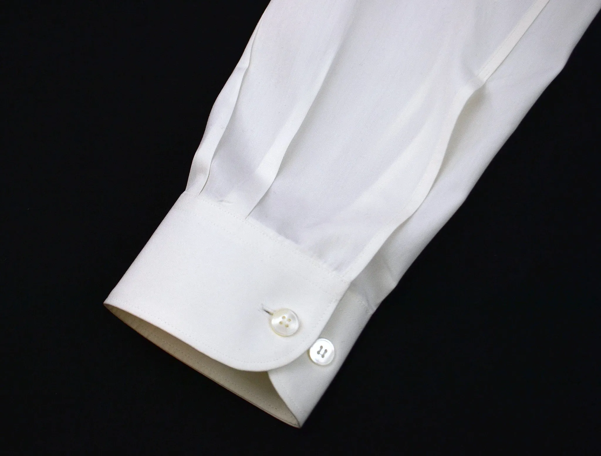 2003 Fine Cotton Slim Shirt with Asymmetric Knit Sleeve