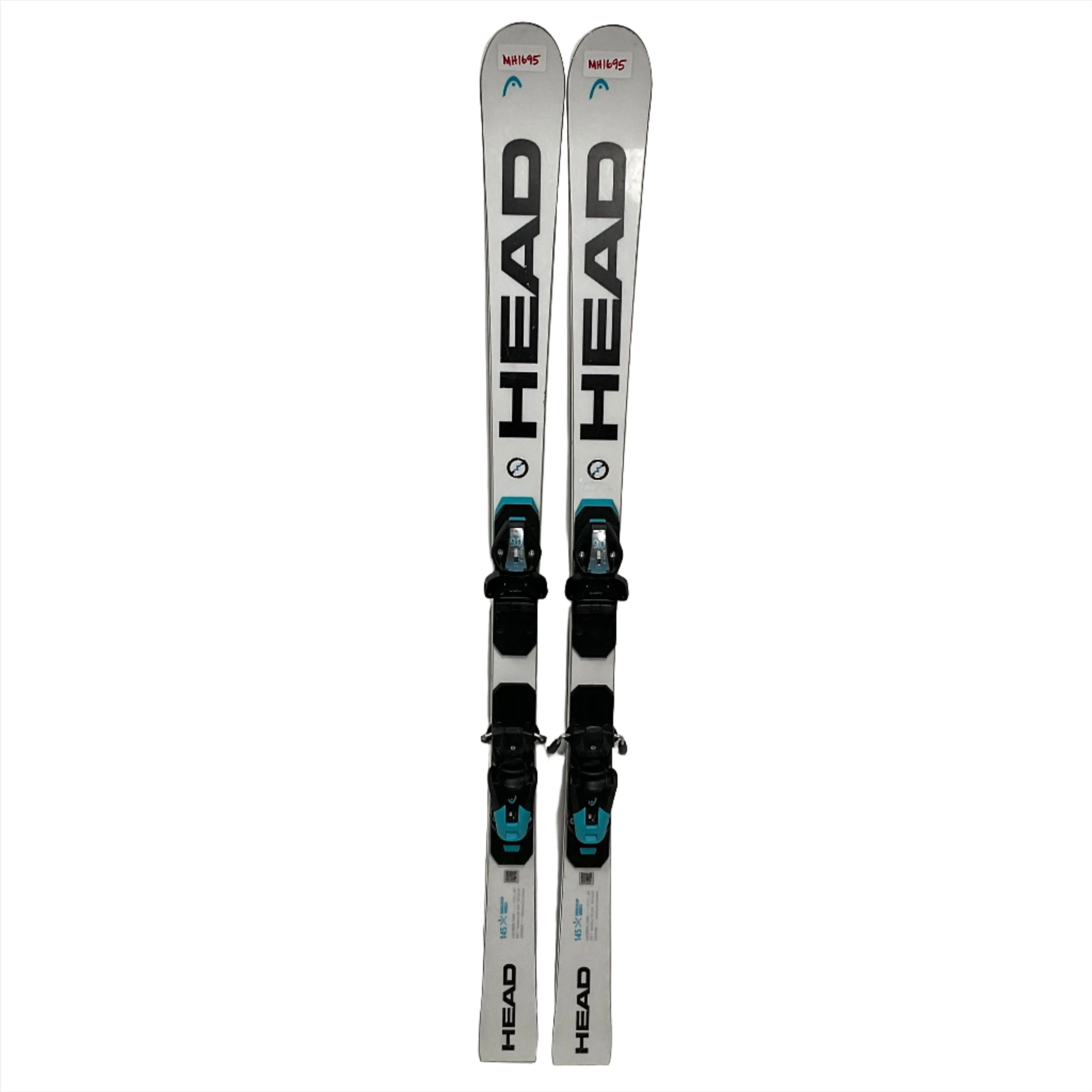 2024 Head World Cup Rebels e.GS 145cm Jr Skis w/ Evo 9 Bindings