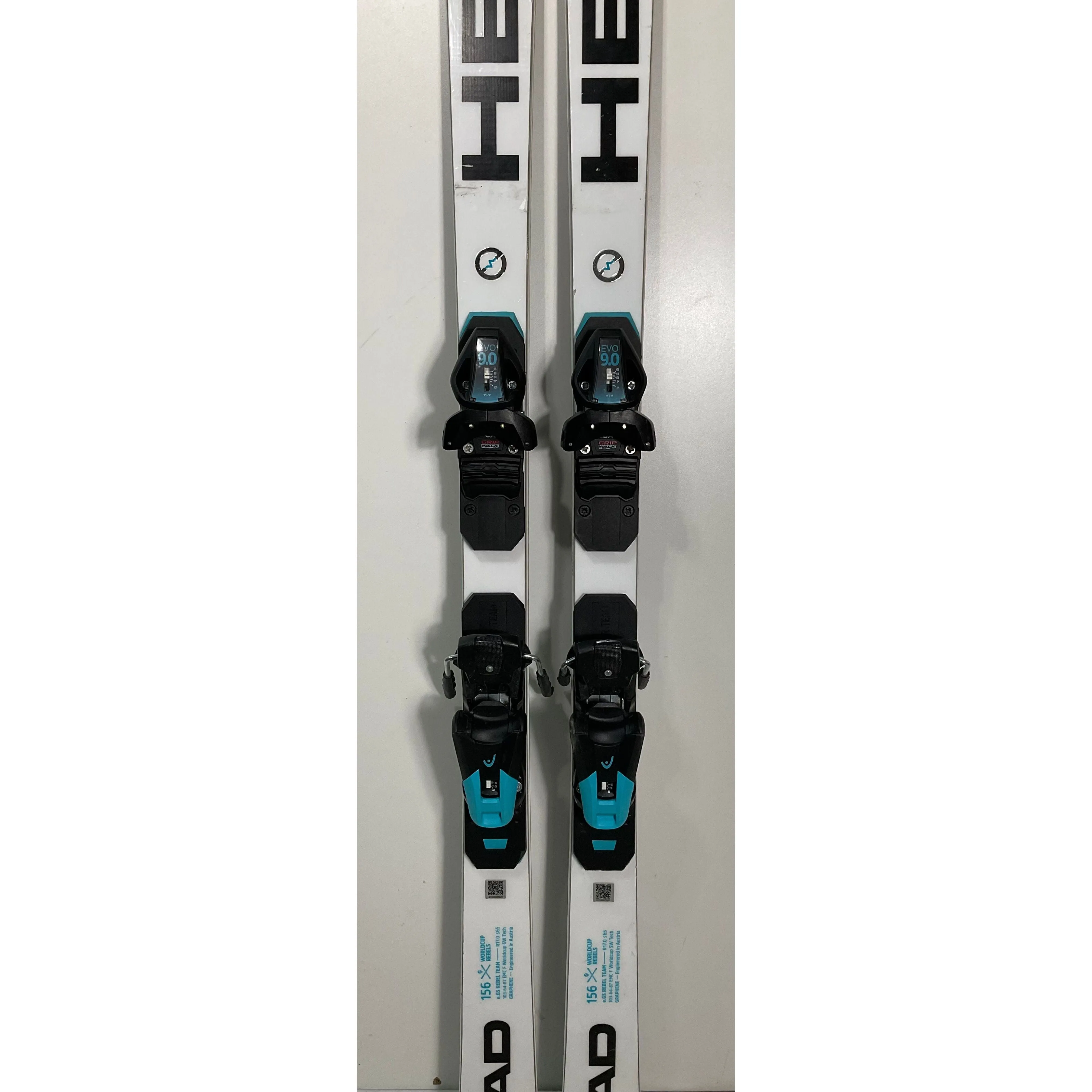 2025 Head WC Rebel e.GS Team 156cm Jr Skis w/ Evo 9 Bindings