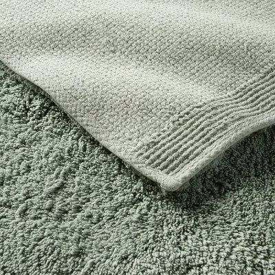 24"x40" Ultra Soft Tufted Bath Rug Light Sage Green - Casaluna