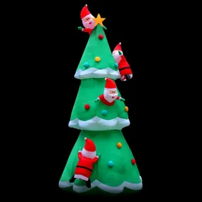 5M Christmas Inflatable Santa on Christmas Tree Xmas Decor LED