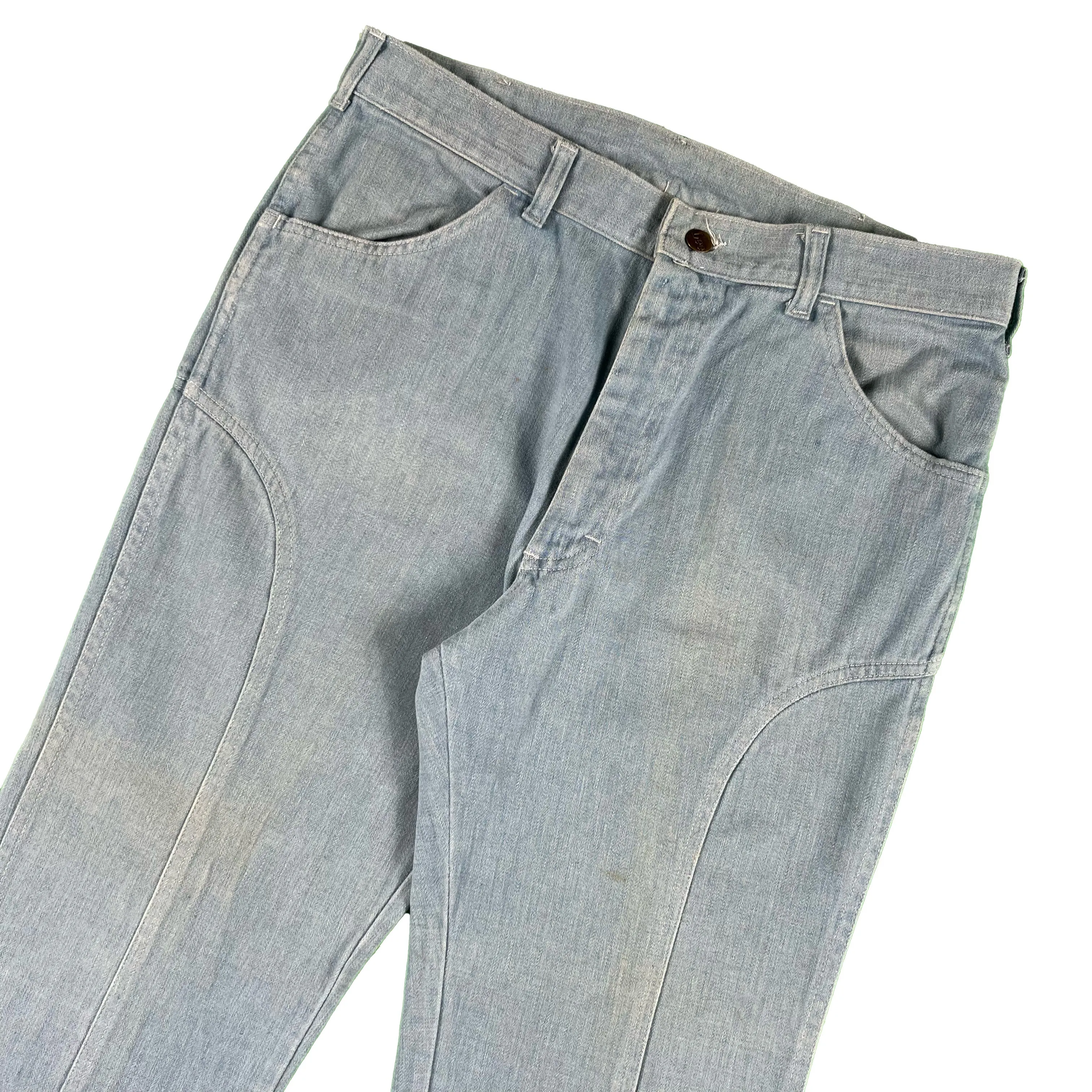 70s Lee Moleskin Flares- 33x32.5