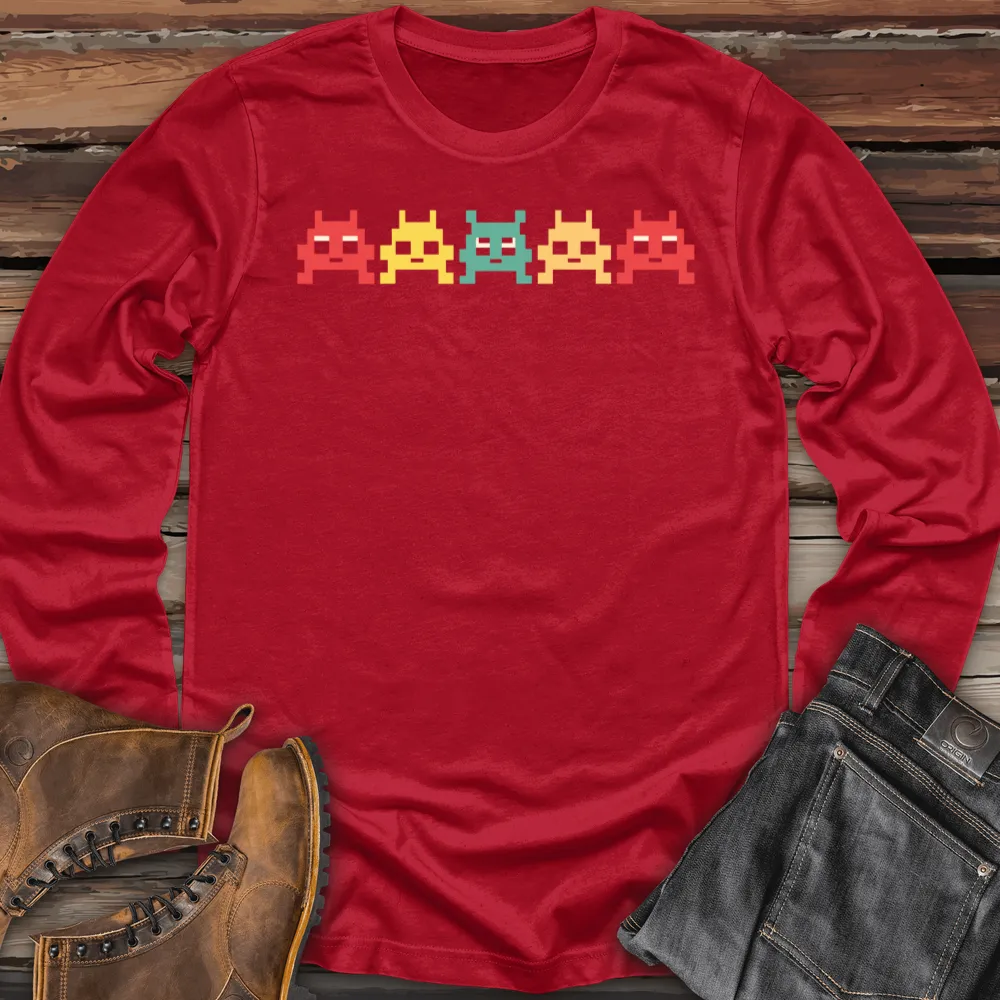 80 S Video Game Vintage Retro Arcade Long Sleeve