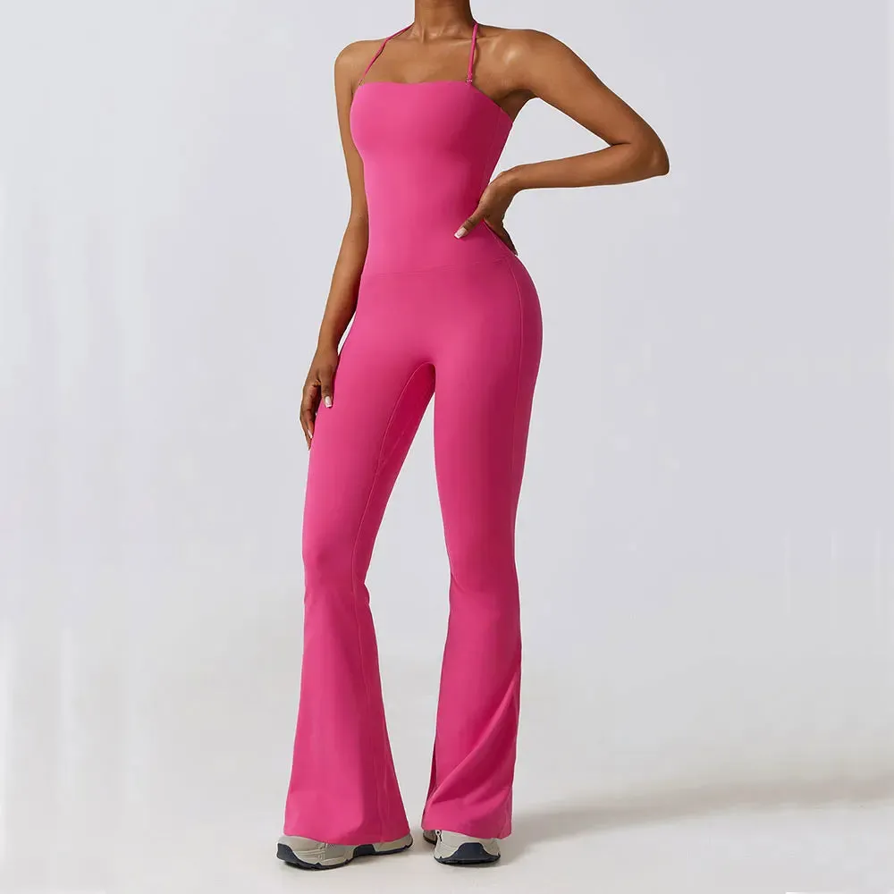 A&A Versatile Yoga Flared Pants Jumpsuit