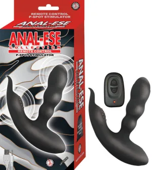 ANAL ESE COLLECTION REMOTE CONTROL P SPOT STIMULATOR BLACK