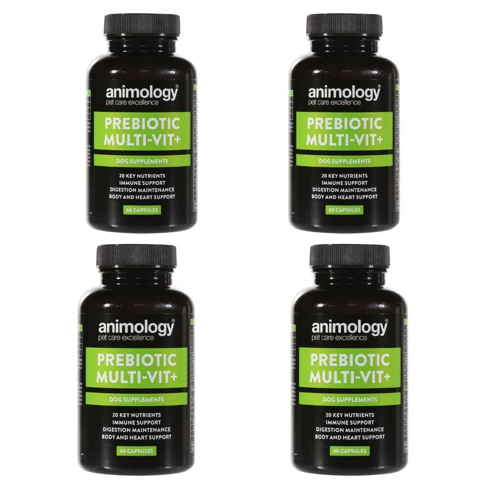 Animology Prebiotic Multi-Vit  Dog Supplements 4 x 60 Capsules