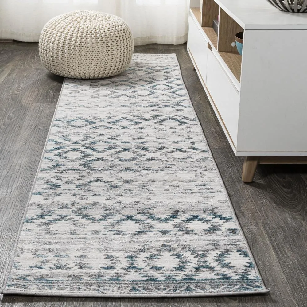 Annamupa Ancient Faded Trellis Area Rug