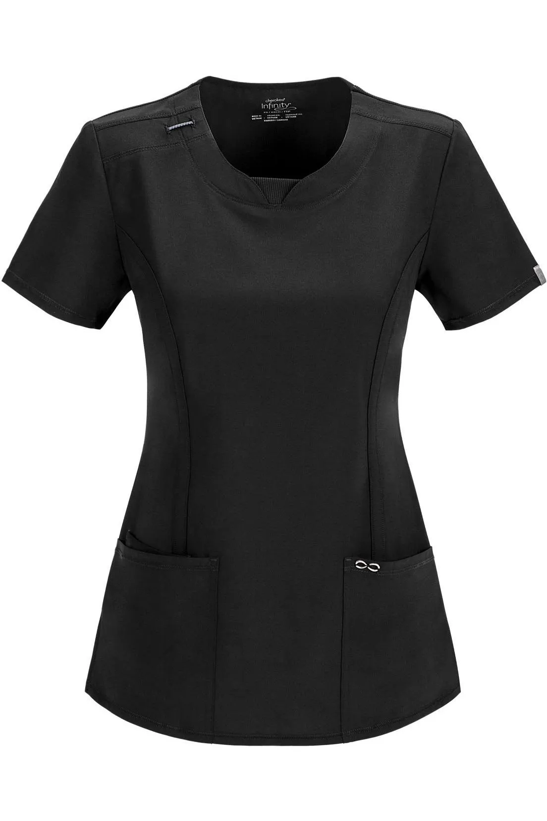 Antimicrobial Round Neck Top by Cherokee Infinity