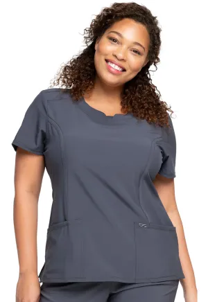 Antimicrobial Round Neck Top by Cherokee Infinity