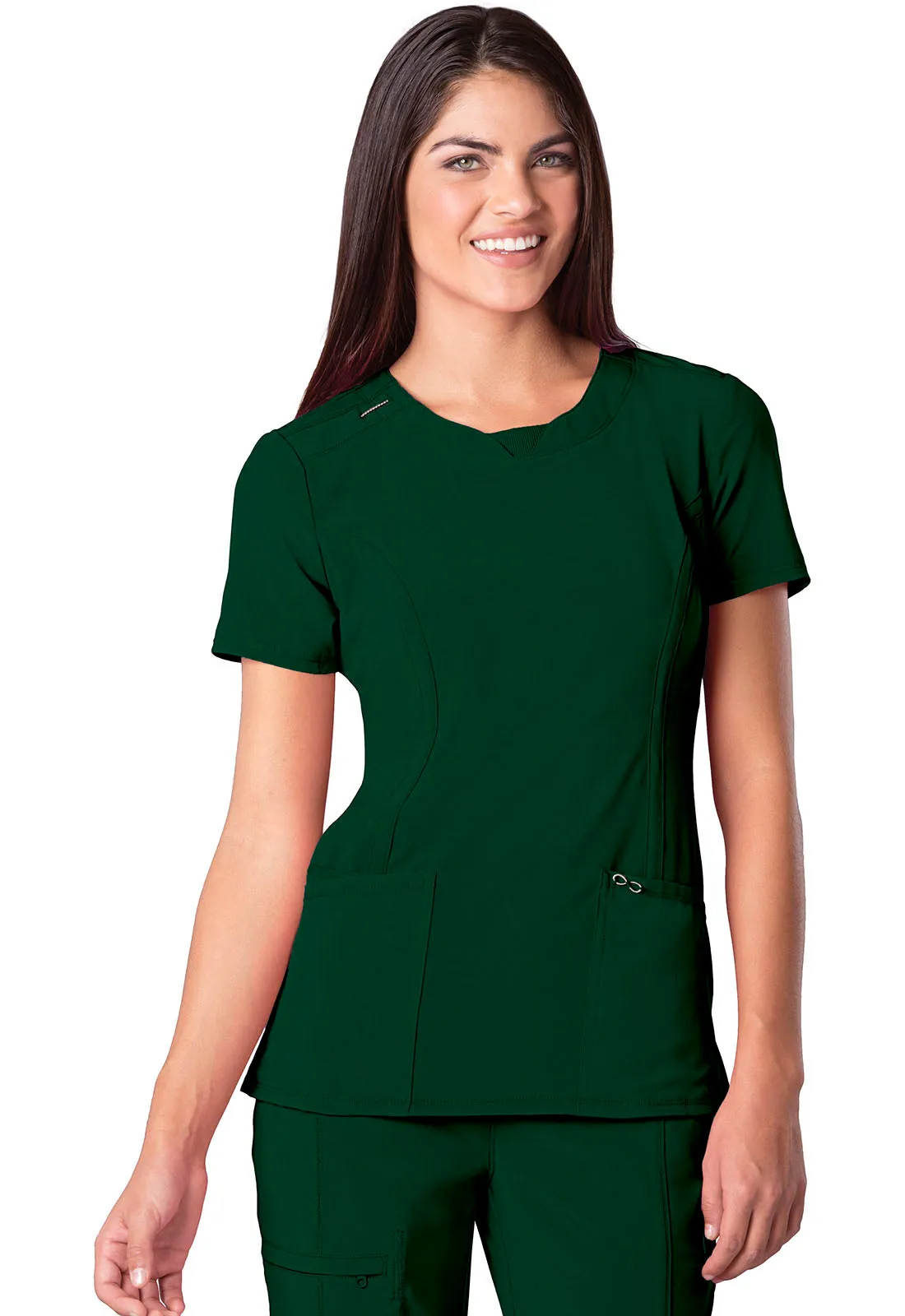 Antimicrobial Round Neck Top by Cherokee Infinity