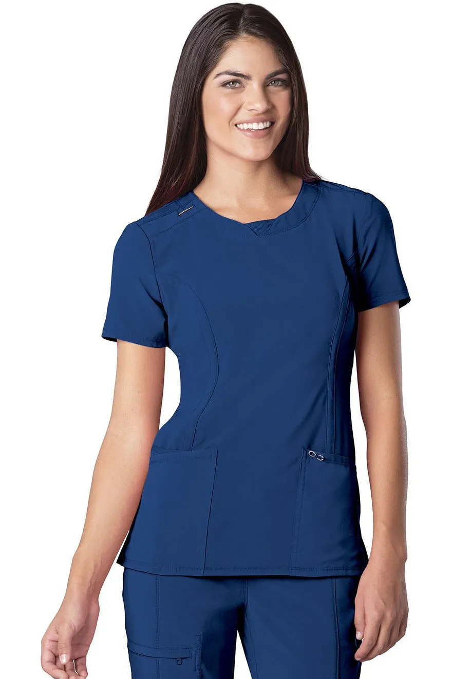 Antimicrobial Round Neck Top by Cherokee Infinity