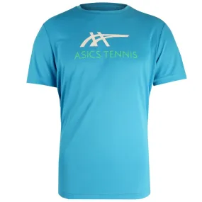 Asics Men's Court Graphic Tee - Digital Aqua