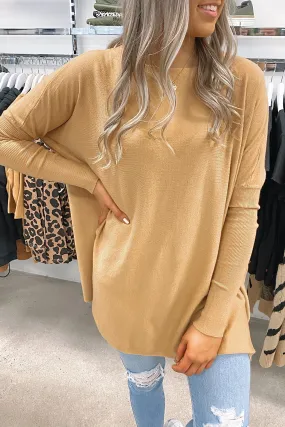 Aziza Knit Jumper Tan