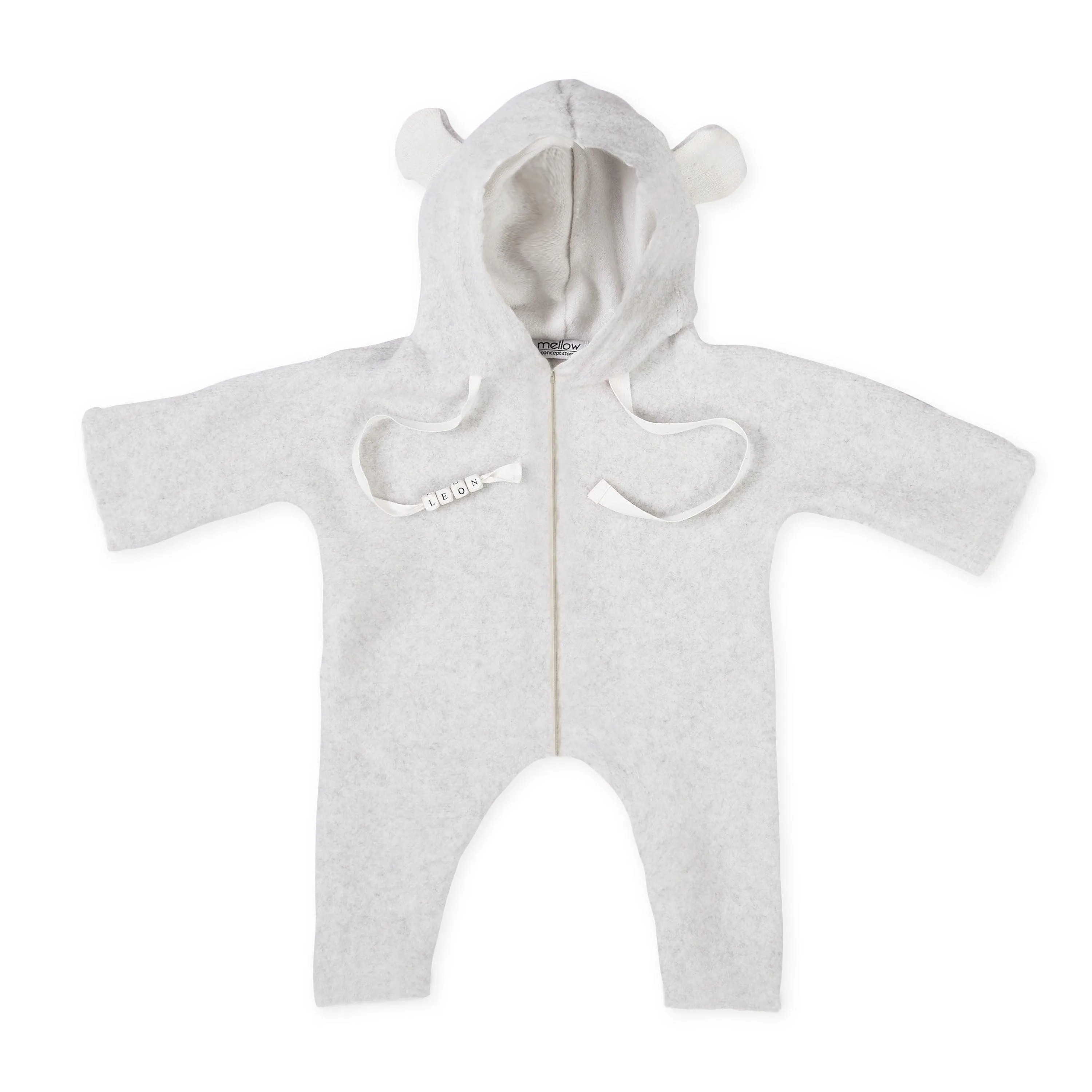 Baby/Kid Virgin Wool Overall - Grey