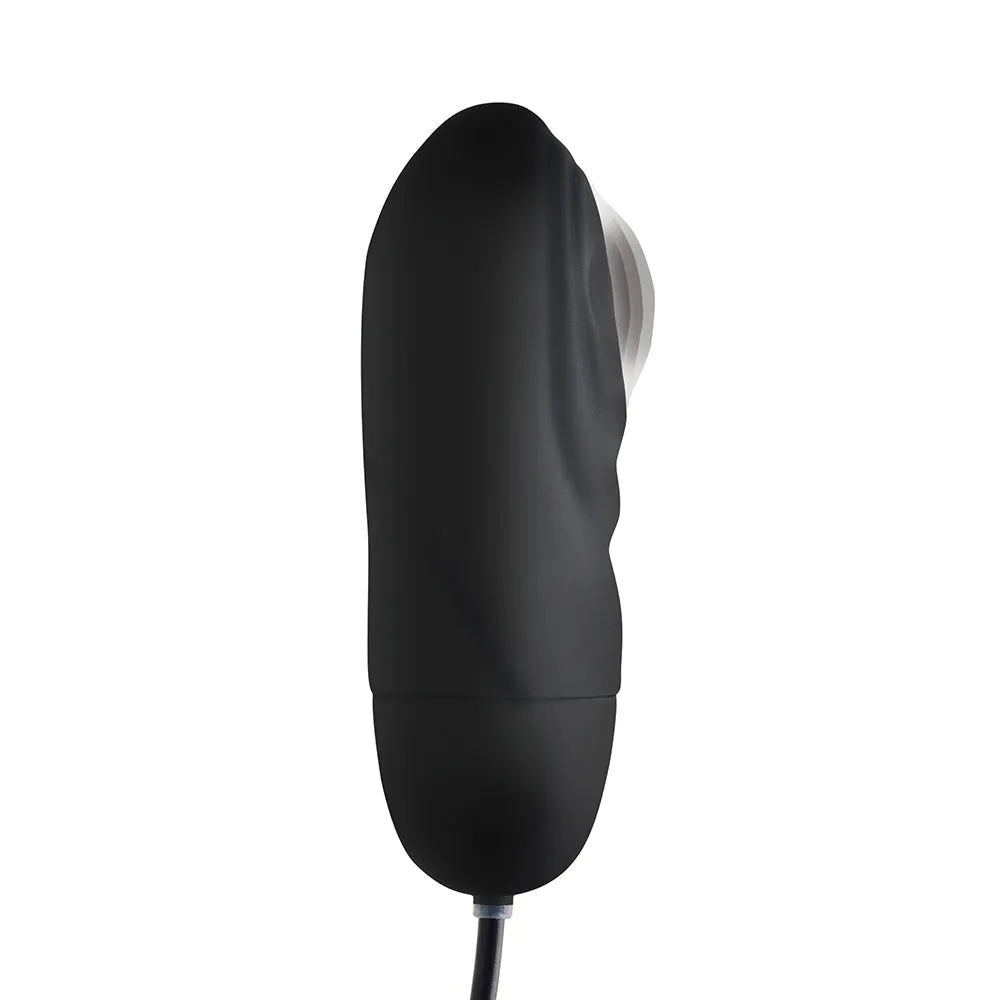 BANG! 7X Pulsing Rechargeable Silicone Bullet Black