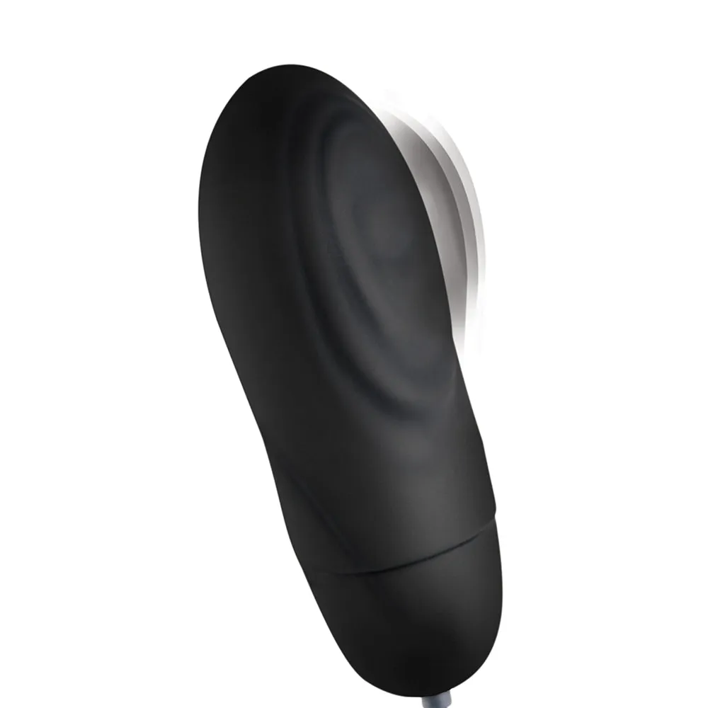 BANG! 7X Pulsing Rechargeable Silicone Bullet Black