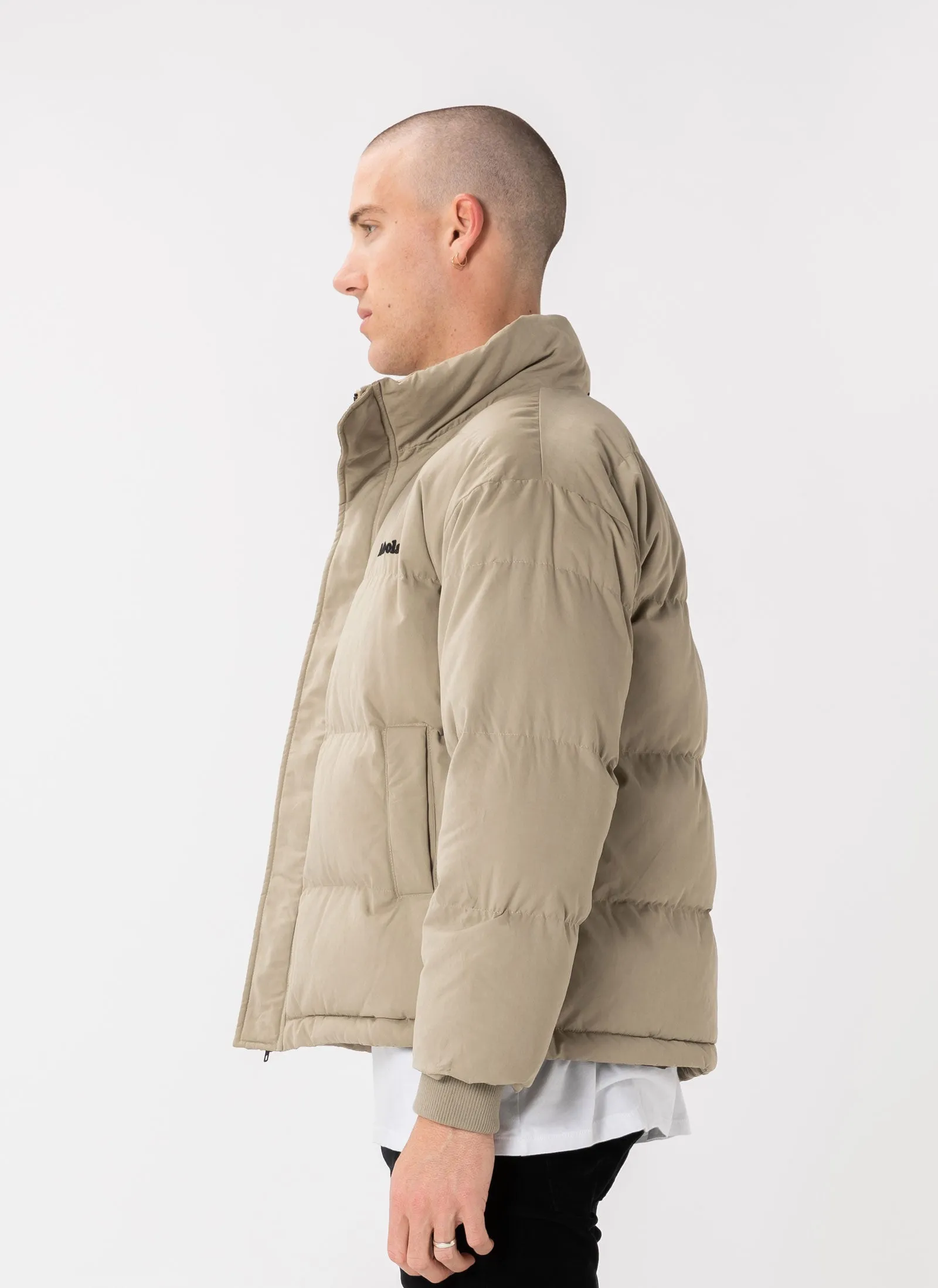 B.Cools Puffer Jacket Tan