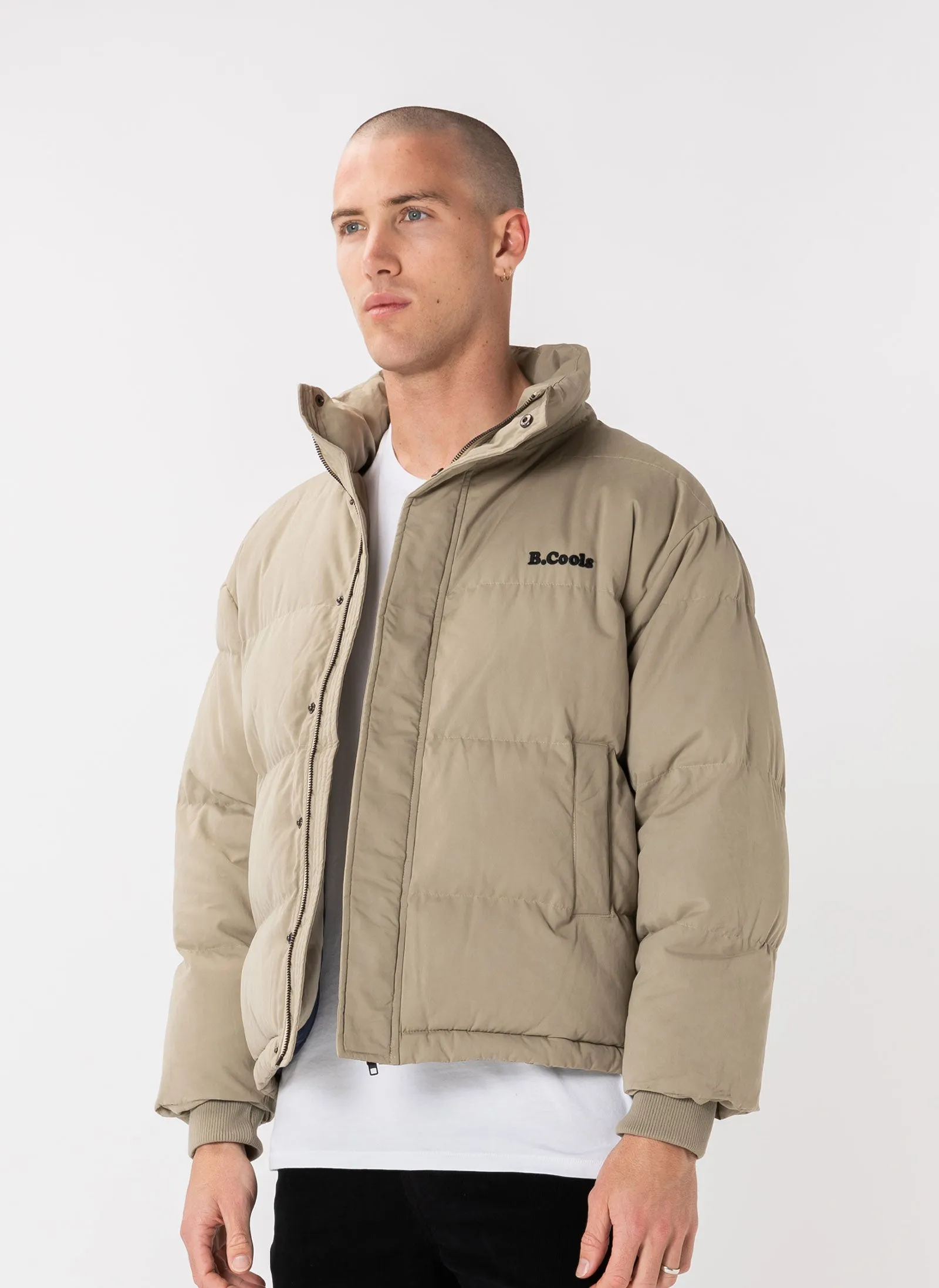 B.Cools Puffer Jacket Tan