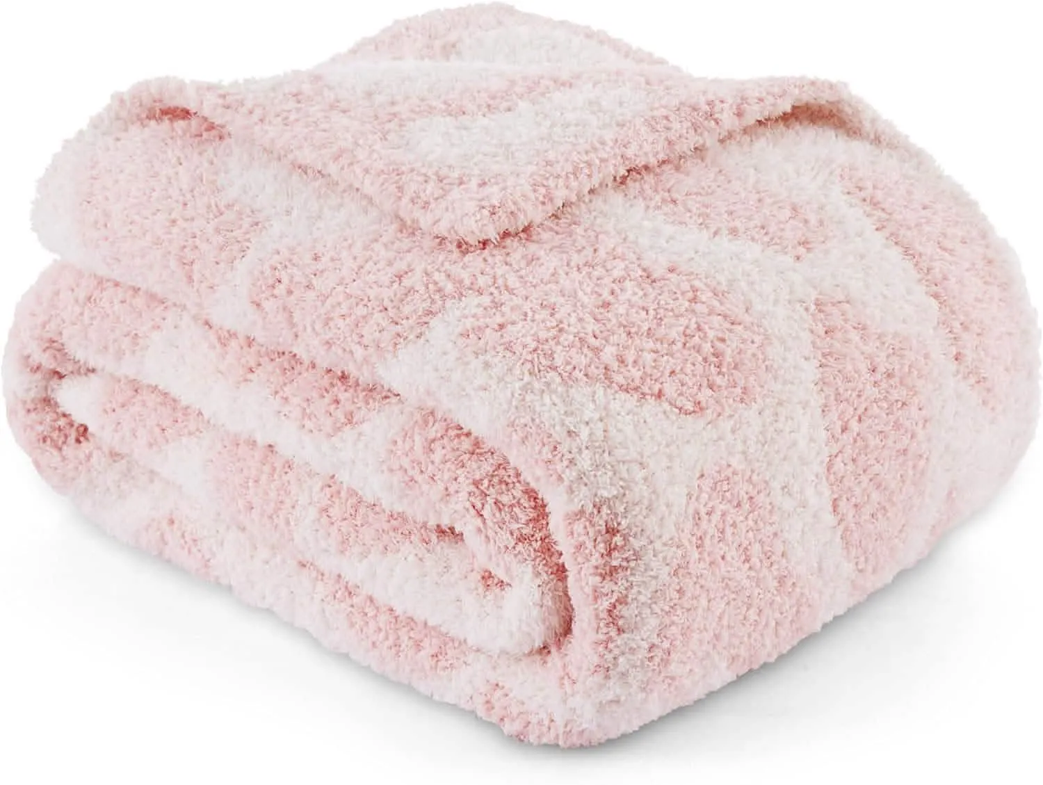 Bedsure Fluffy Fuzzy Plush Knit Throw Blanket