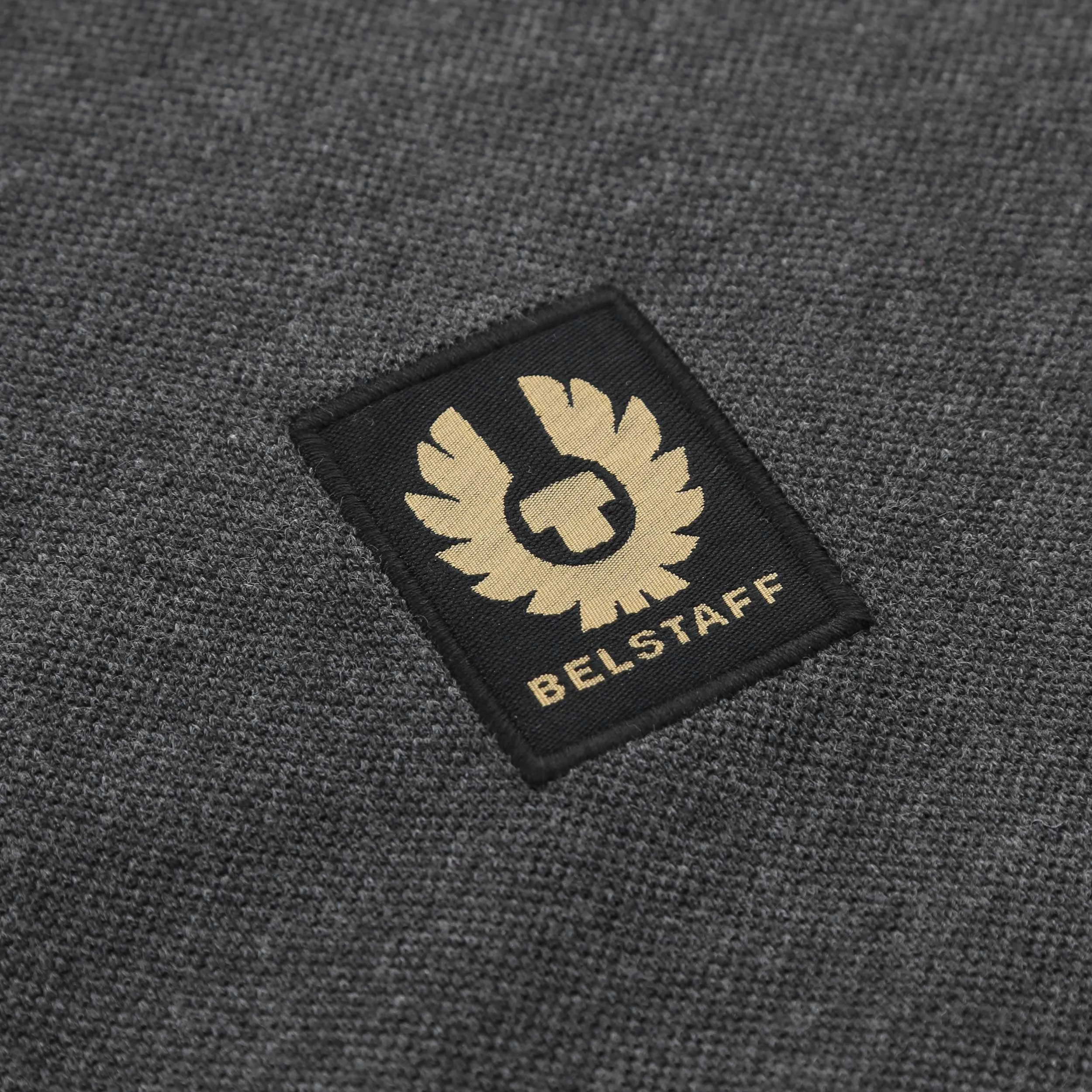 Belstaff Classic Short Sleeve Polo Shirt in Charcoal Heather