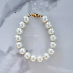 Big pearly bracelet (ivory)