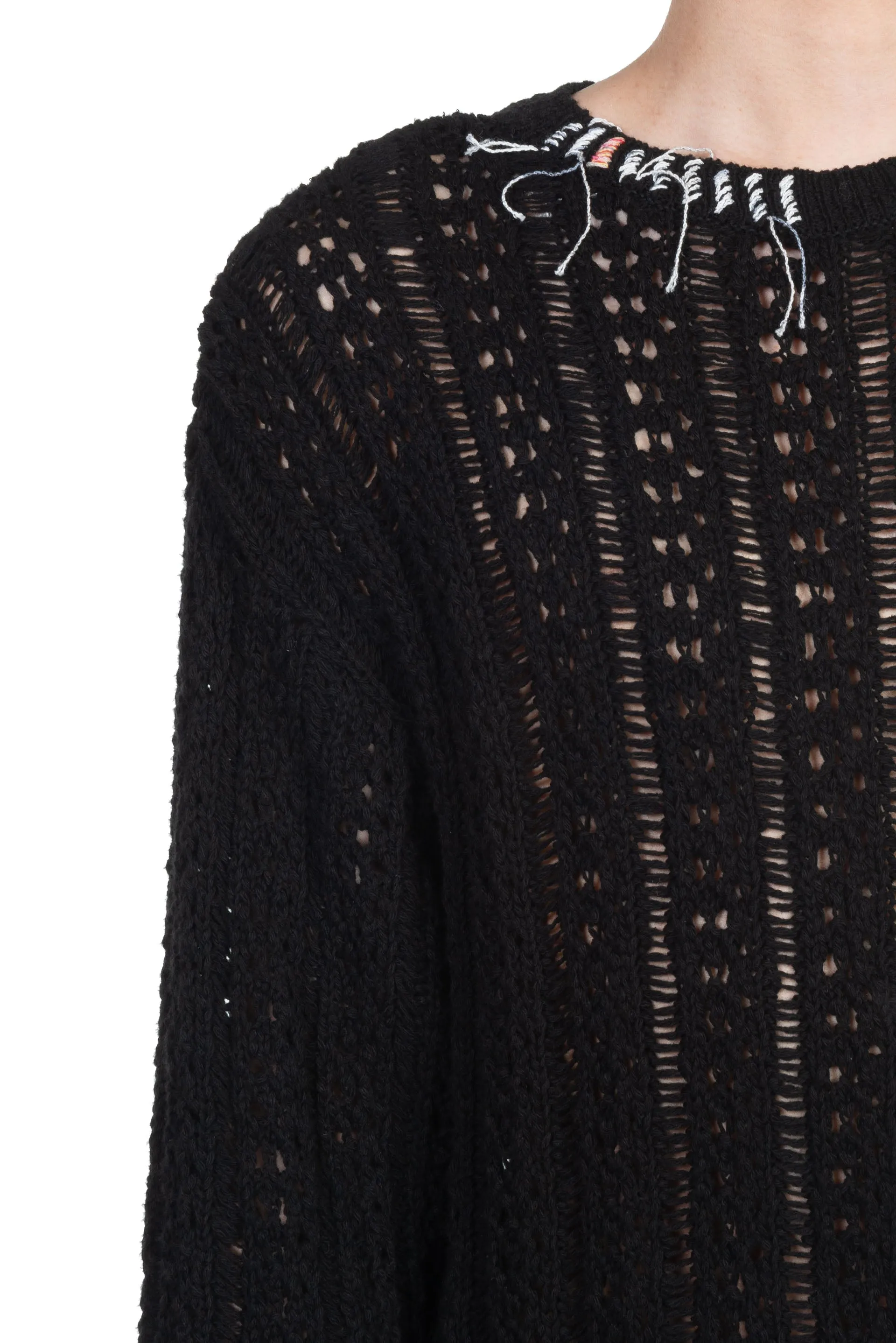 Black Gorden Cable Knit