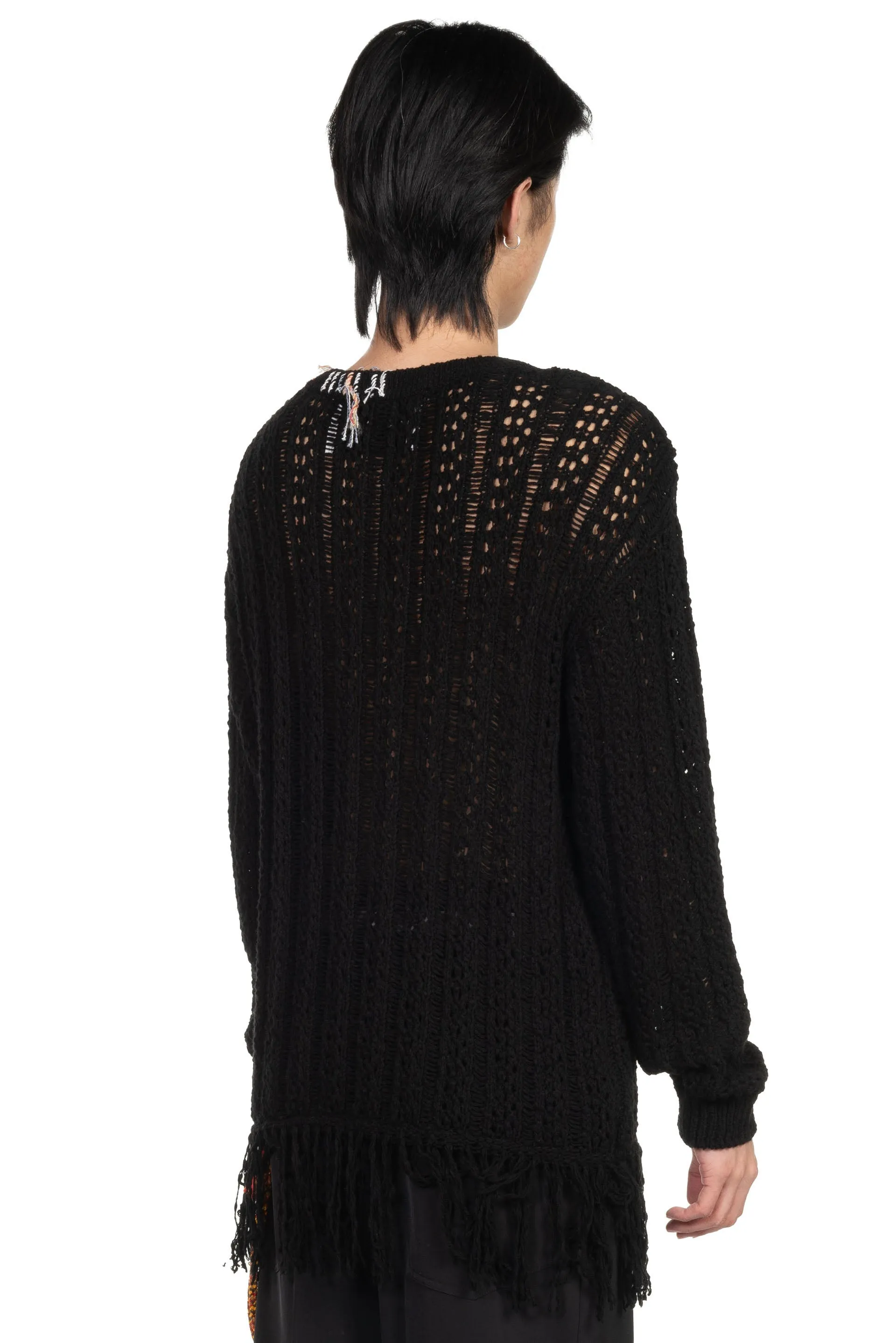 Black Gorden Cable Knit