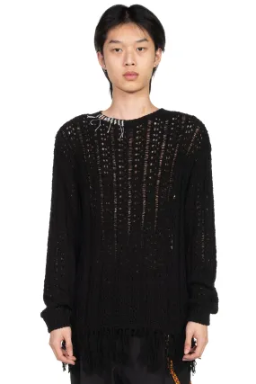 Black Gorden Cable Knit