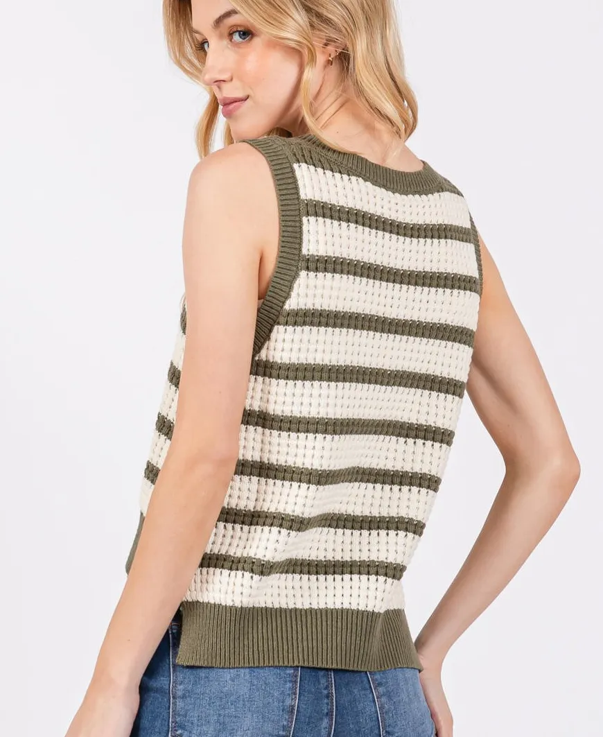 Blair Striped Vest