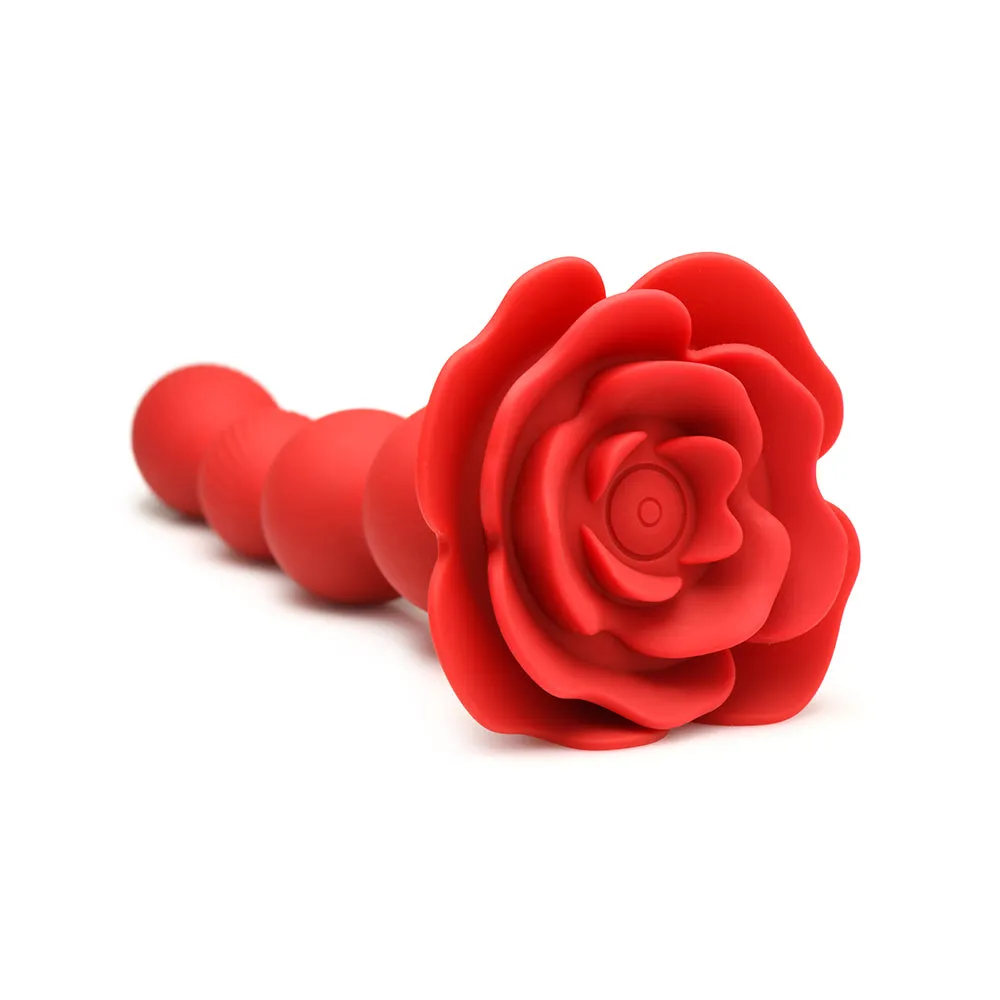 Bloomgasm Rose Twirl 10X Vibrating & Rotating Silicone Anal Beads