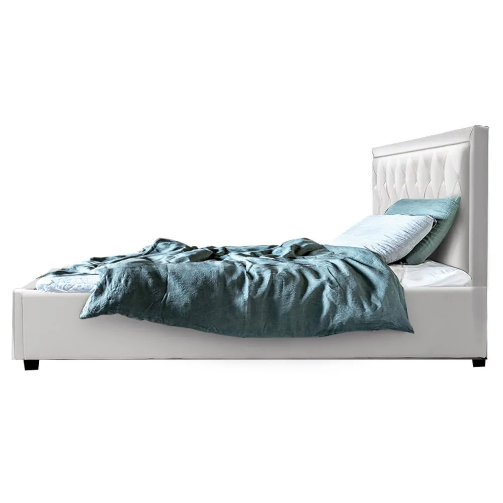 Bronte Storage Double Bed Frame White