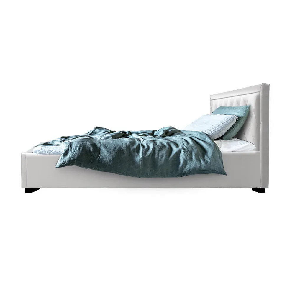 Bronte Storage King Single Bed Frame White