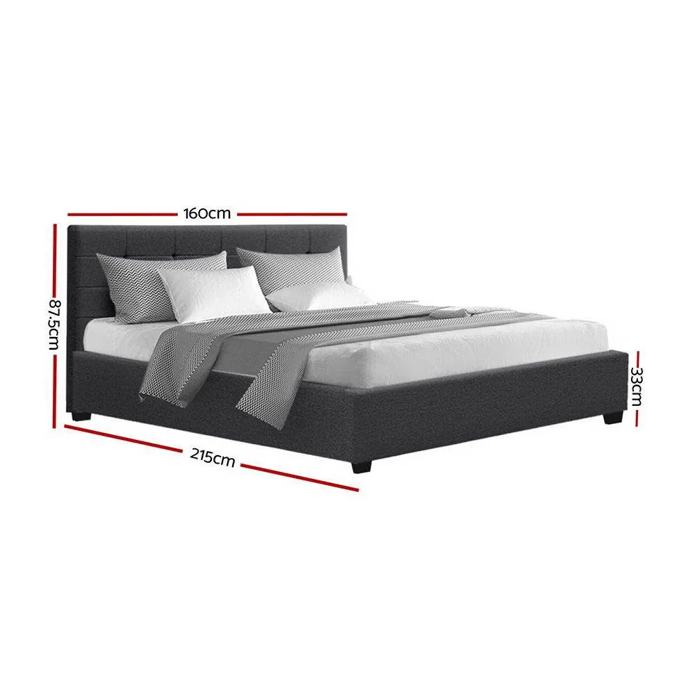 Byron Storage Queen Bed Frame Charcoal