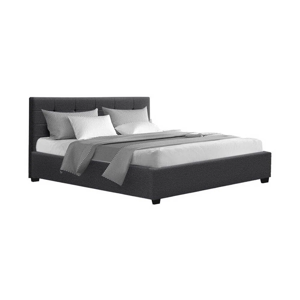 Byron Storage Queen Bed Frame Charcoal