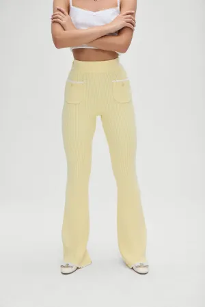 Camden Knit  Pants - Vanilla Sugar