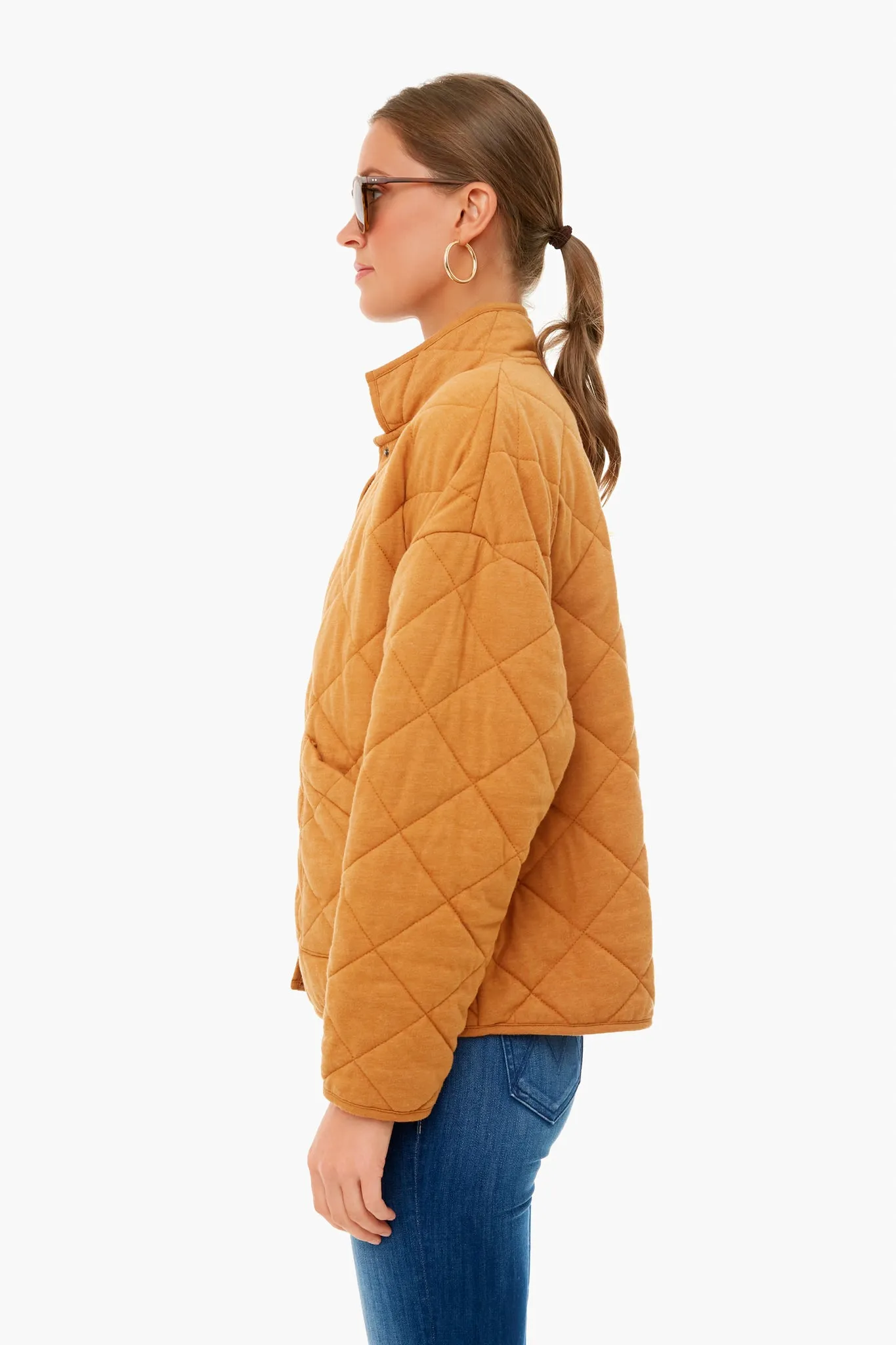 Camel Maya Quilted Jacket