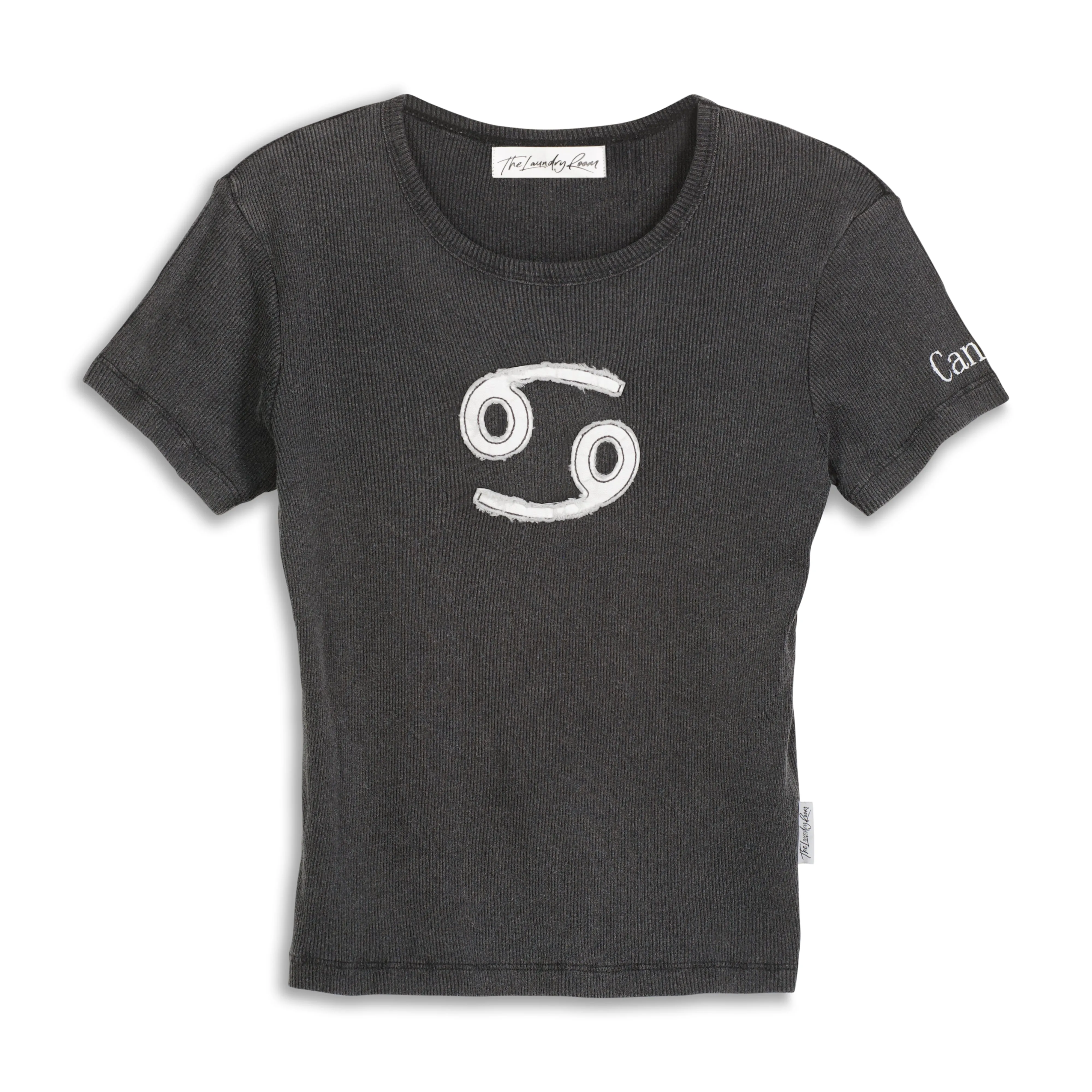 Cancer Stitch - Baby Tee - Black Snow