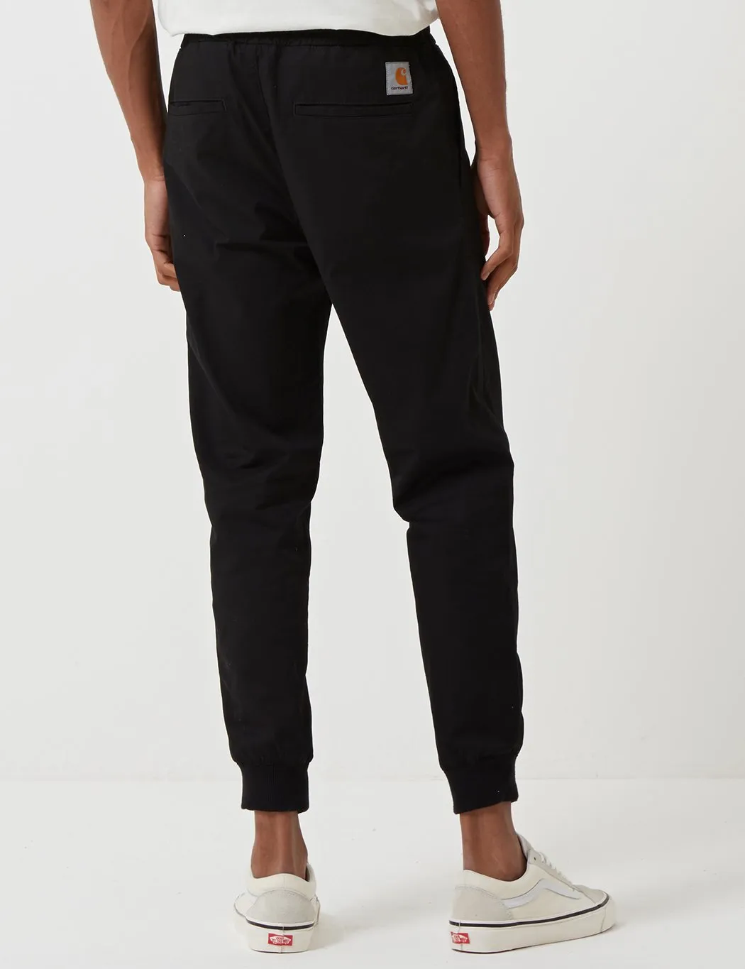 Carhartt-WIP Madison Jogger Cuffed Pants - Black