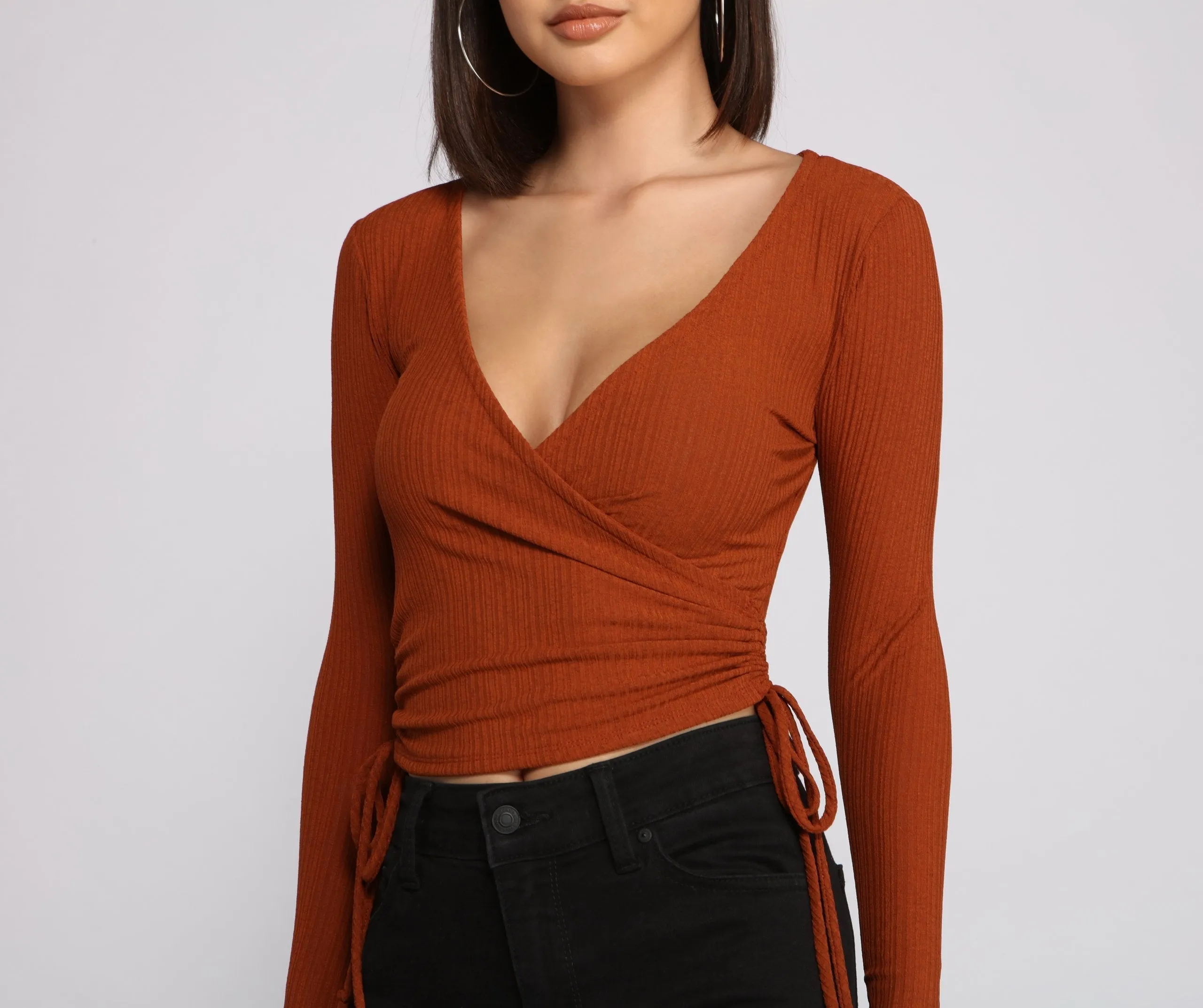 Casual Vibes Ribbed Knit Top