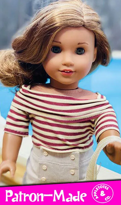 Cece Top Sewing Pattern for 18 Inch Dolls