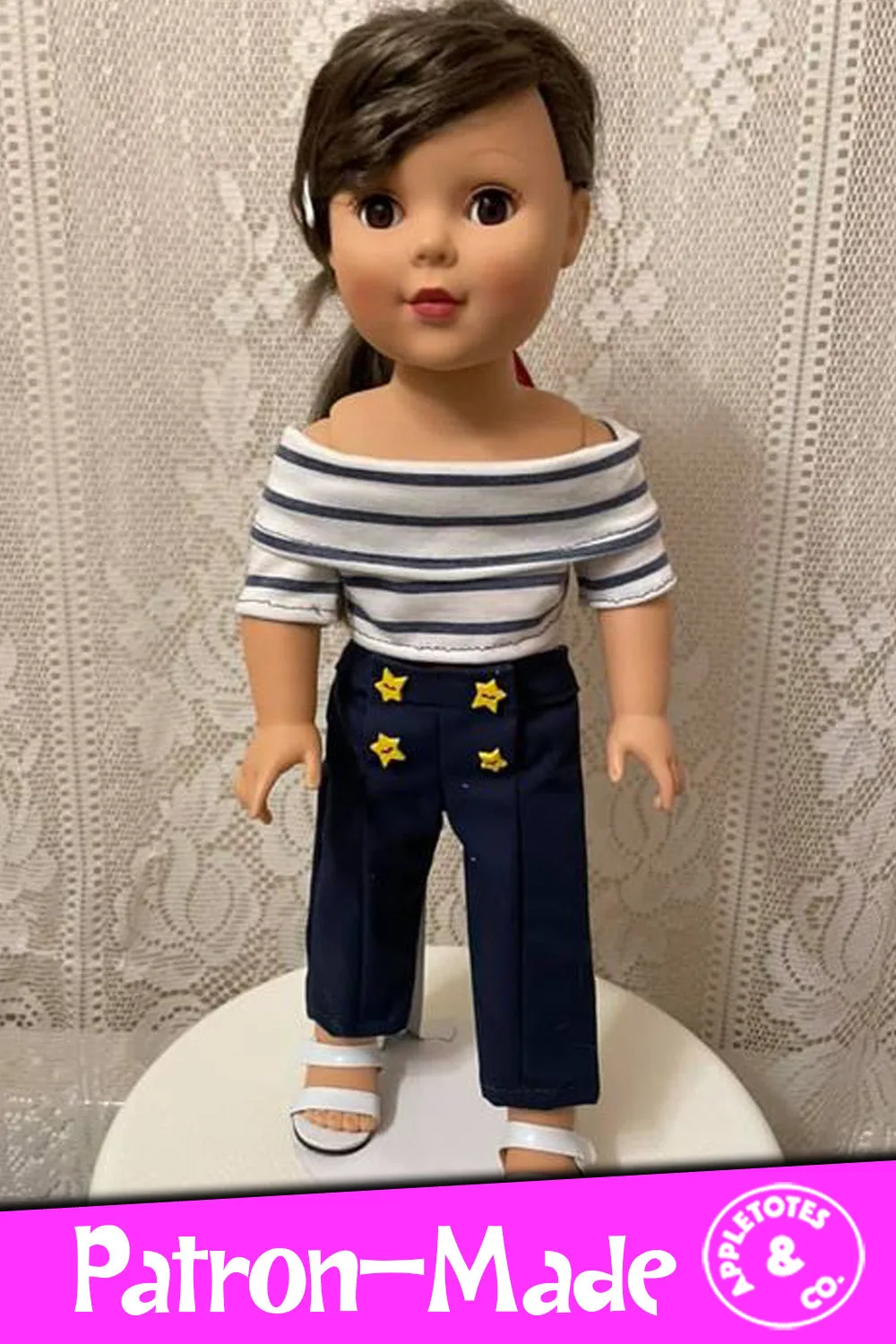 Cece Top Sewing Pattern for 18 Inch Dolls