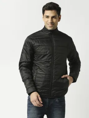 Charcoal Black Puffer Jacket