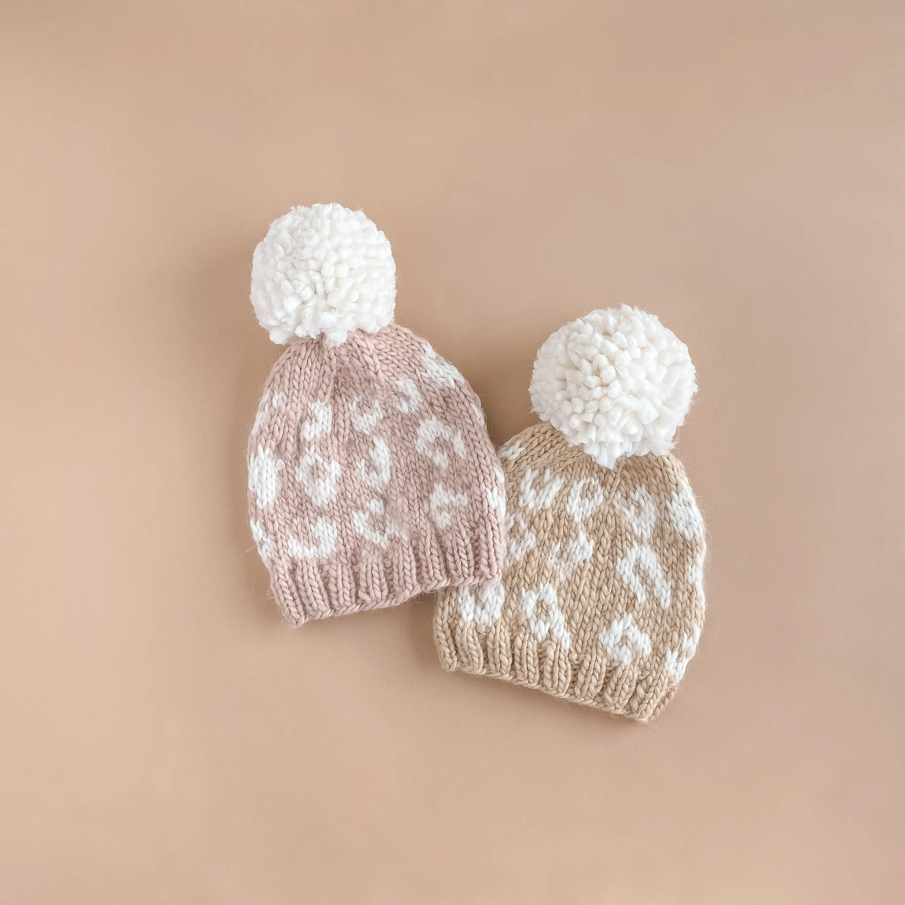 Cheetah Hat, Blush/Cream