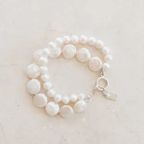 Chloe Pearl Bracelet | Double Strand Pearl Bracelet | By Pearly Girls