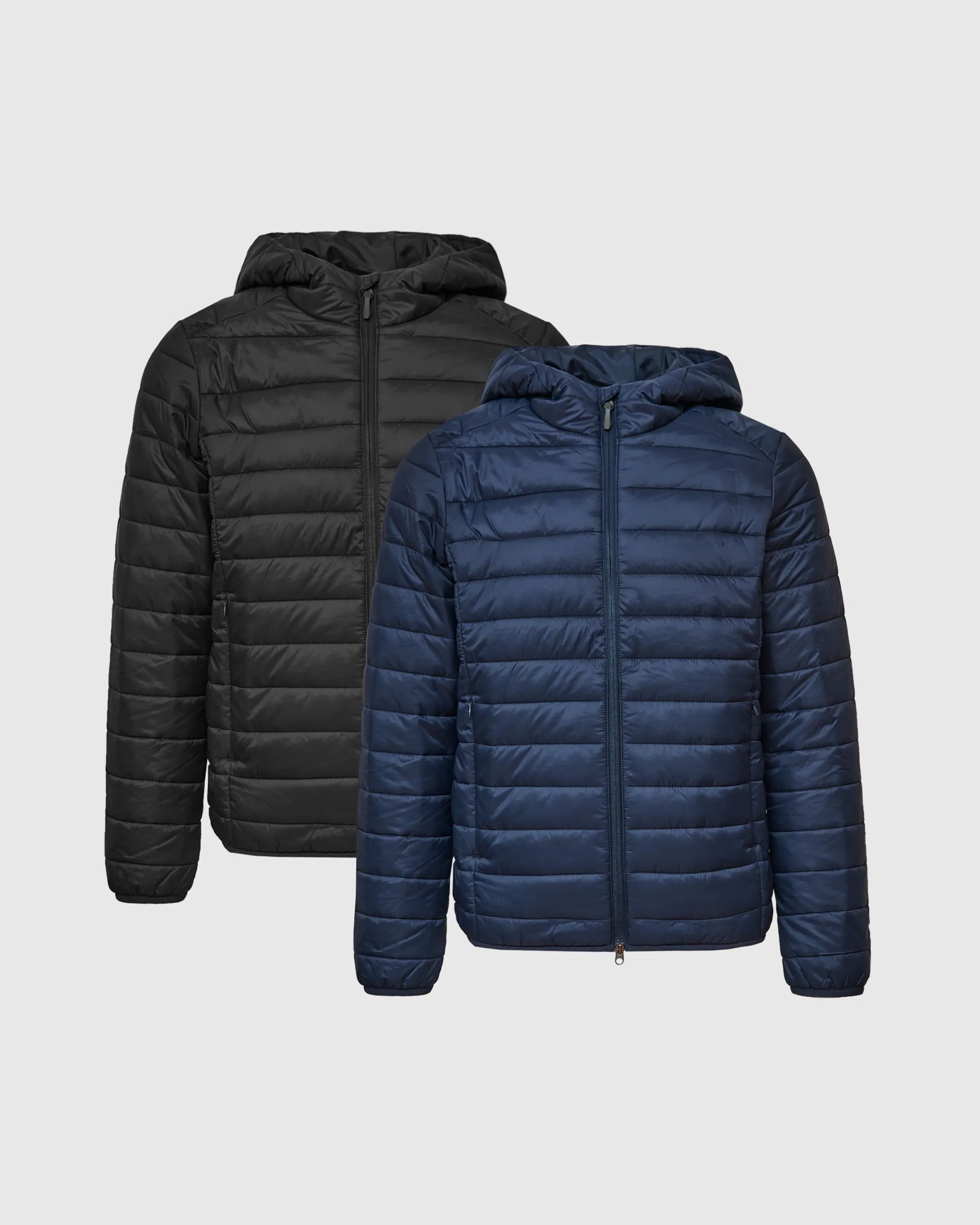 Classic Hooded Puffer Jacket 2-Pack